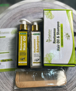 herbal hair oil and shampoo