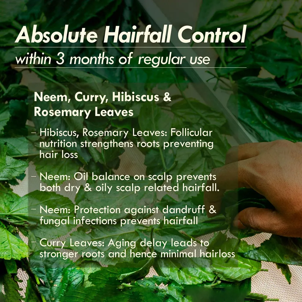 Hair fall control with Herbalistan herbs